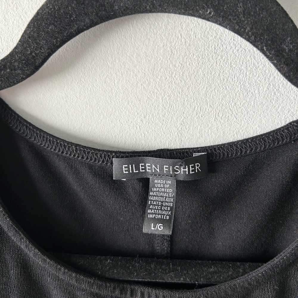 Eileen Fisher black sleeveless dress - Picture 2 of 3